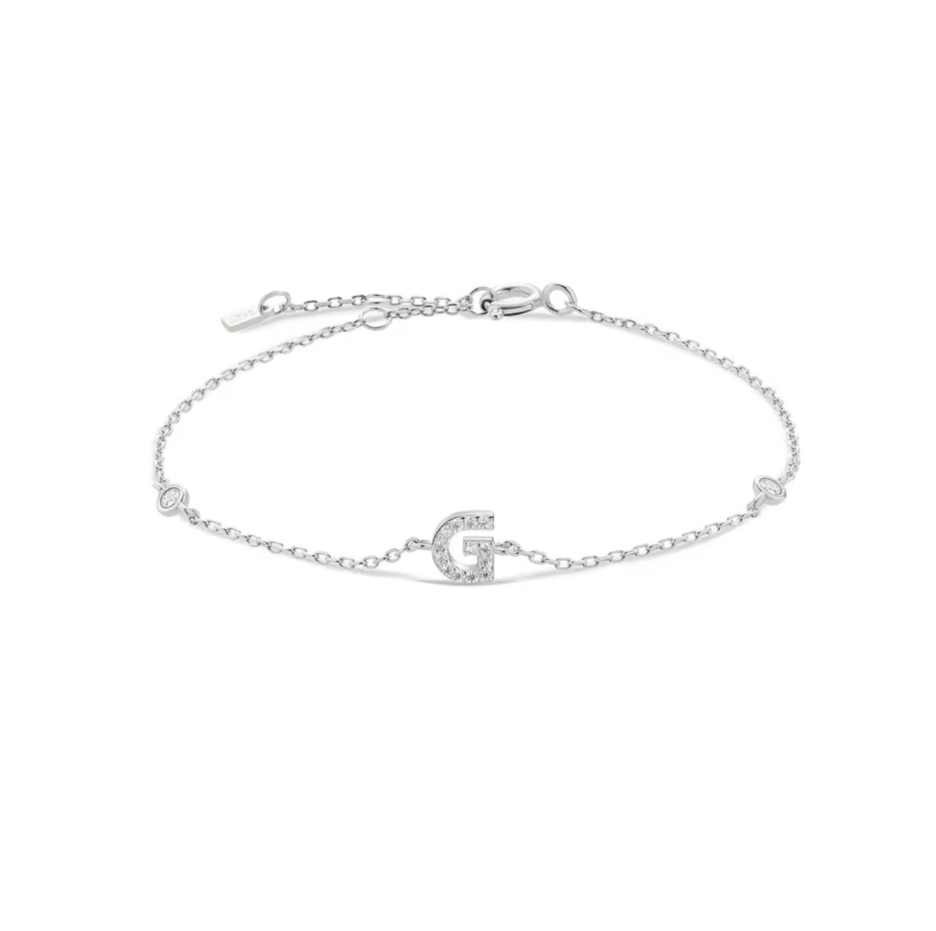 Pulseira Inicial Prateada