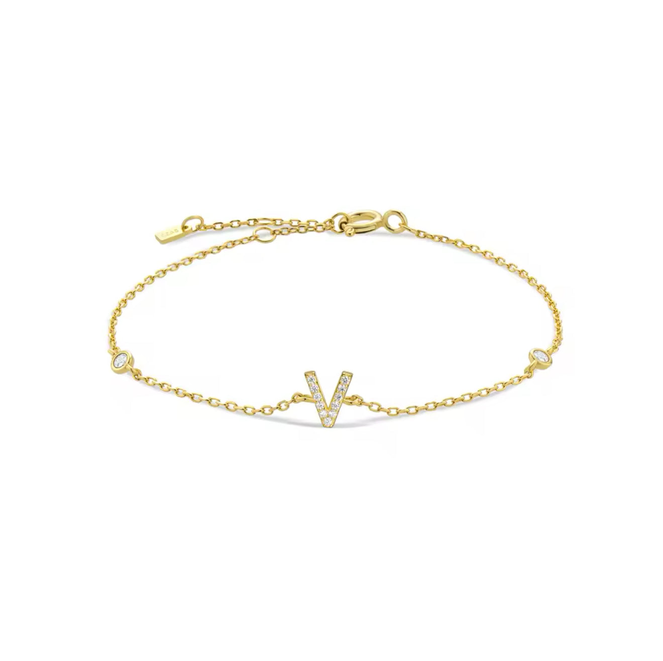 Pulseira Inicial Dourada