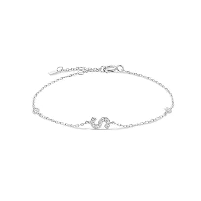 Pulseira Inicial Prateada