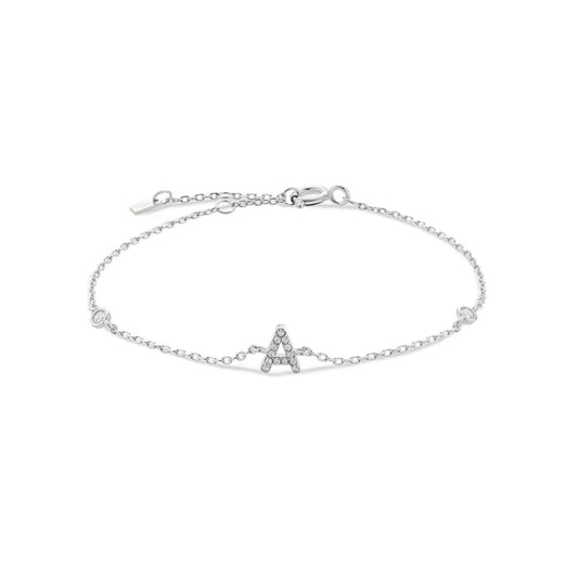 Pulseira Inicial Prateada