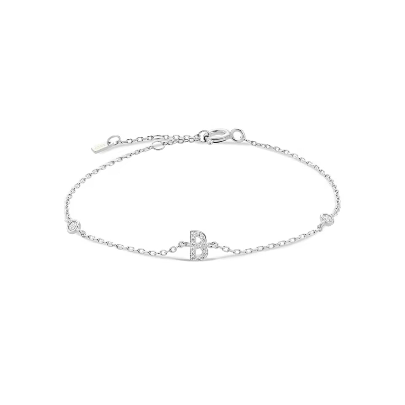 Pulseira Inicial Prateada
