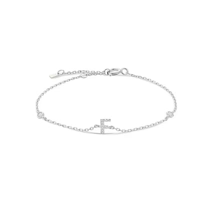 Pulseira Inicial Prateada