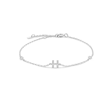 Pulseira Inicial Prateada