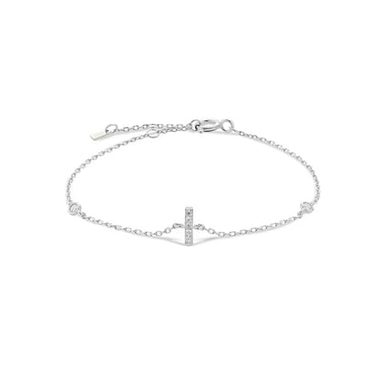 Pulseira Inicial Prateada