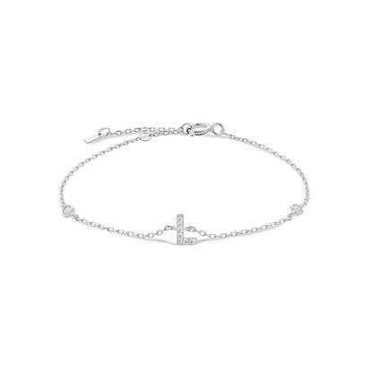 Pulseira Inicial Prateada