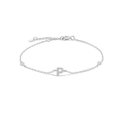 Pulseira Inicial Prateada