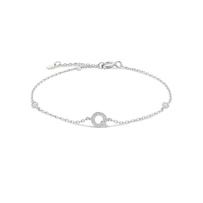 Pulseira Inicial Prateada