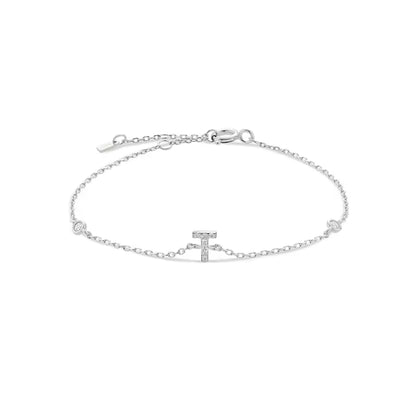 Pulseira Inicial Prateada