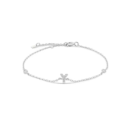 Pulseira Inicial Prateada