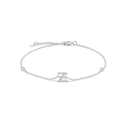 Pulseira Inicial Prateada