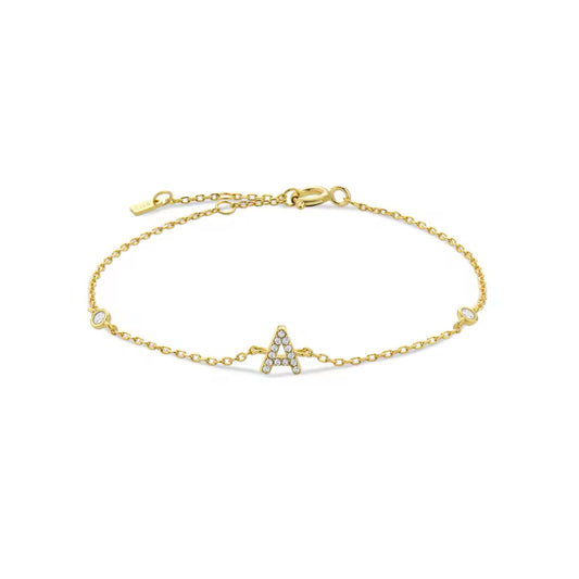Pulseira Inicial Dourada