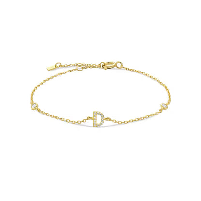 Pulseira Inicial Dourada