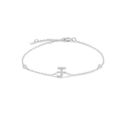 Pulseira Inicial Prateada