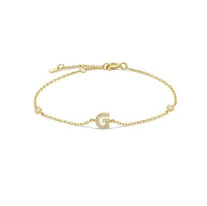 Pulseira Inicial Dourada