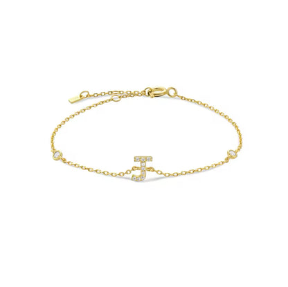 Pulseira Inicial Dourada