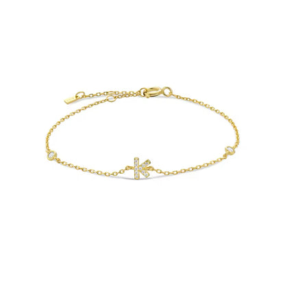 Pulseira Inicial Dourada