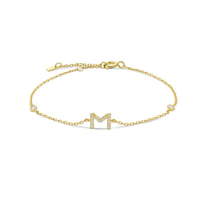 Pulseira Inicial Dourada