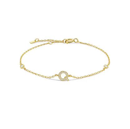 Pulseira Inicial Dourada